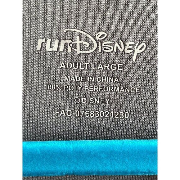 RunDisney Ursula Shirt Adult L Gray Long Sleeve Two Course Challenge 19.3 2021 - Picture 3 of 7